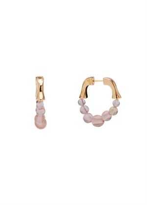Phoebe hoops Forgyldt/Nude Pico 